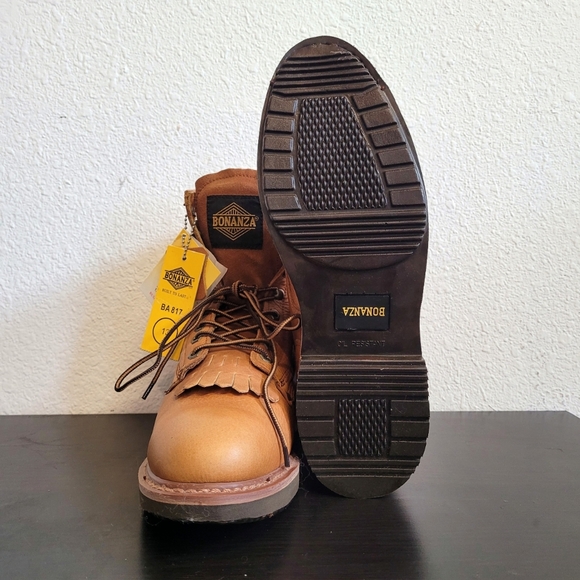Bonanza Light Brown Leather Boots - Picture 3 of 4